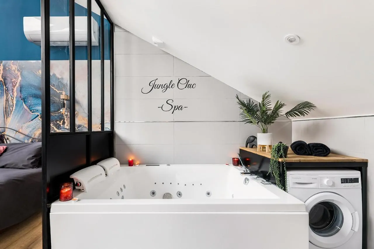 Apartment Jungle Chic & Spa Bourgoin-Jallieu